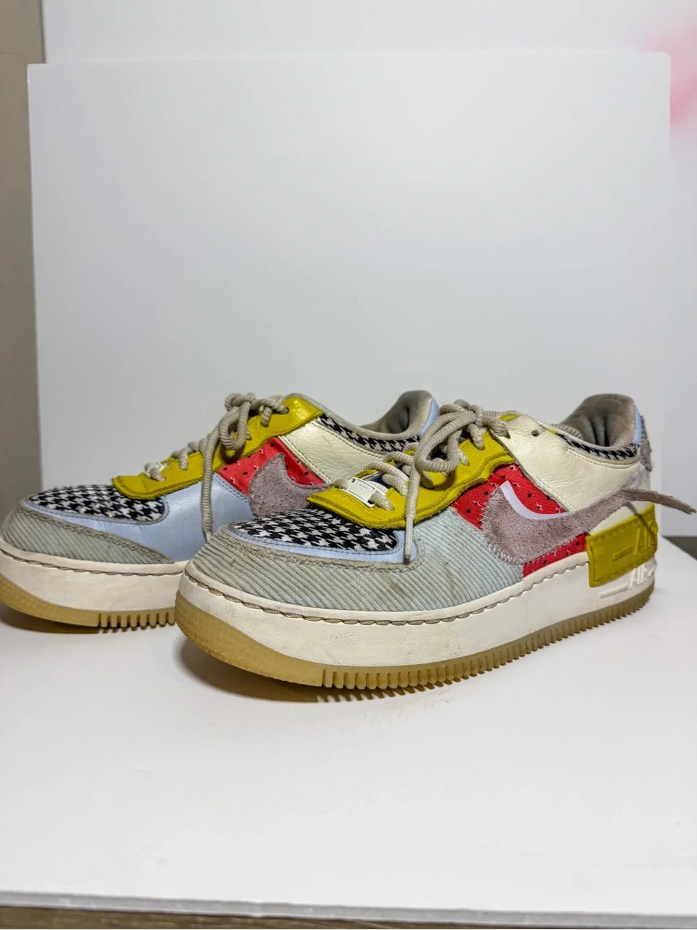 NEW Nike Air Force 1 Shadow “Patchwork” (DM8076-100) Women’s 12 / Mens Size 10.5